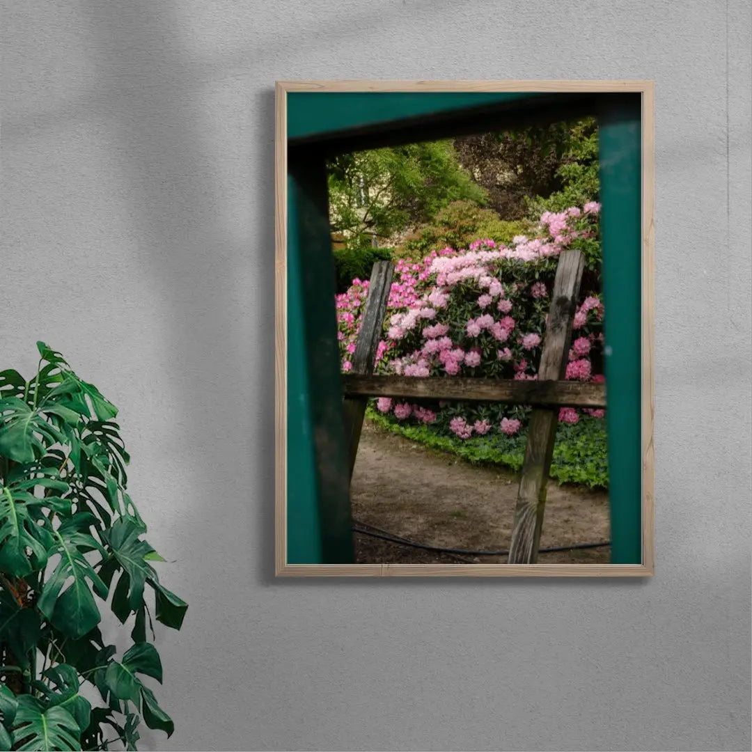 Pink Rhododendrons contemporary wall art print by Igor Zacharov - sold by DROOL
