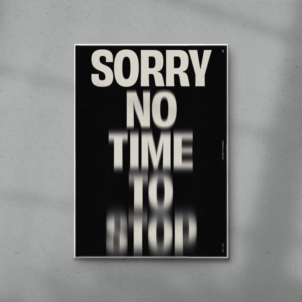 NO TIME TO STOP contemporary wall art print by Brad Mead - sold by DROOL
