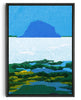 Cargar imagen en el visor de la galería, Blue Island, Santorini contemporary wall art print by Lily Kong - sold by DROOL