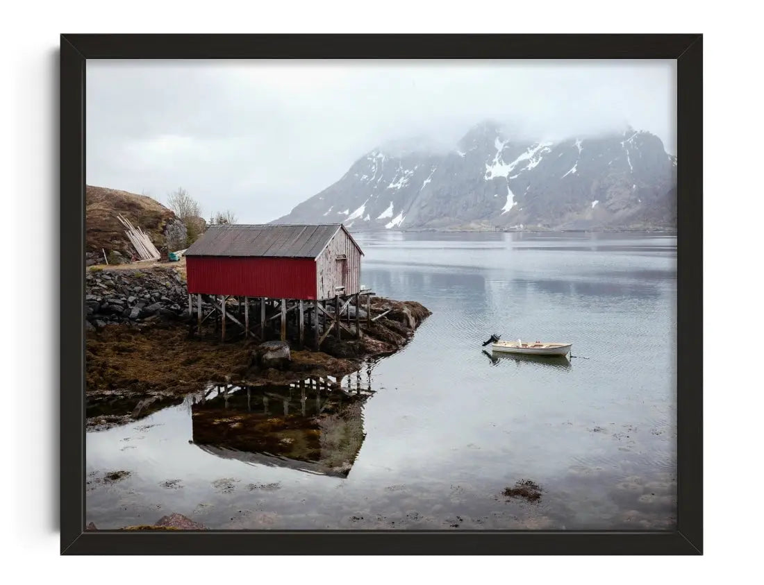 Boathouse contemporary wall art print by Igor Zacharov - sold by DROOL