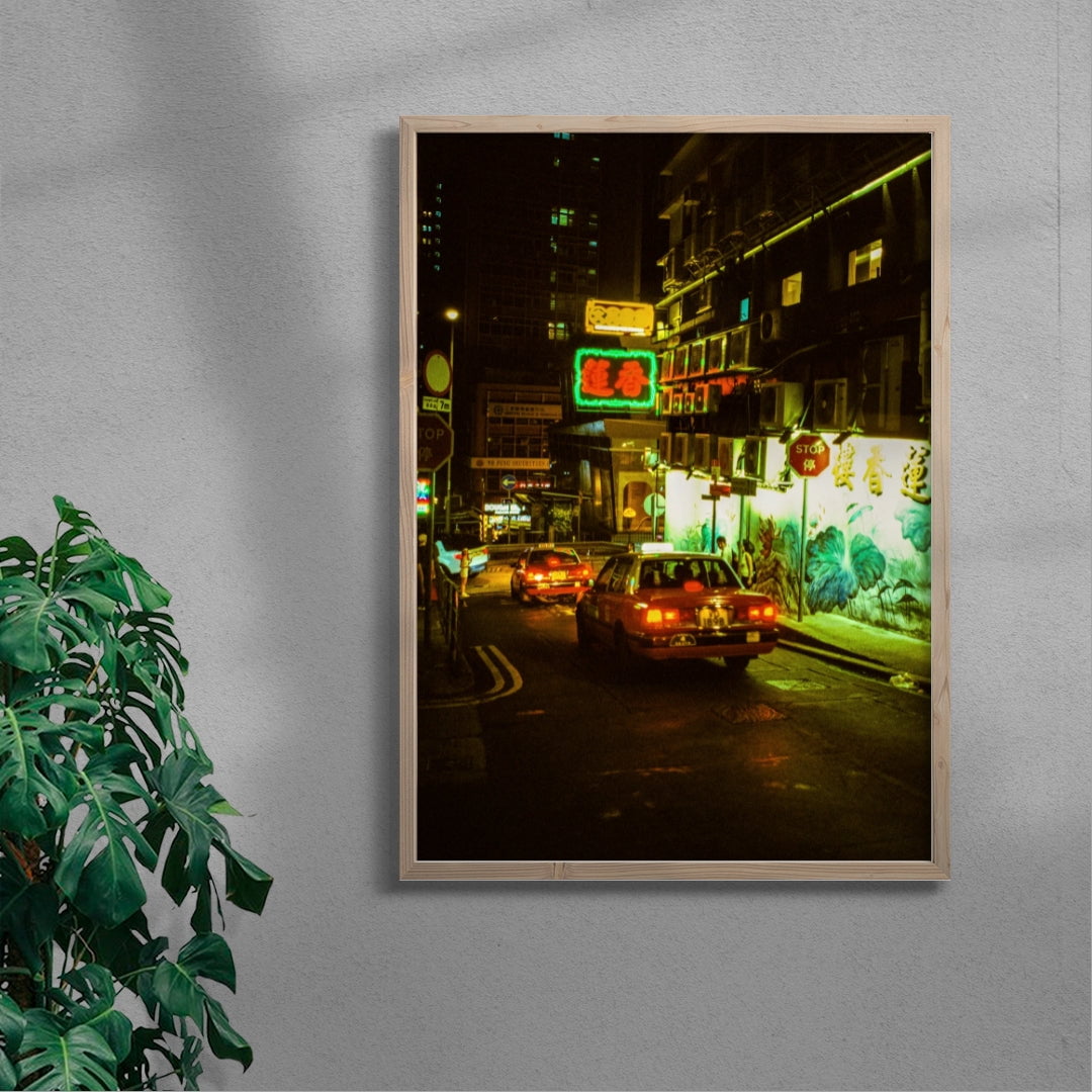 Hong Kong Nights contemporary wall art print by Francesco Aglieri Rinella - sold by DROOL