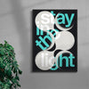 STAY IN THE LIGHT contemporary wall art print by Xtian Miller - sold by DROOL