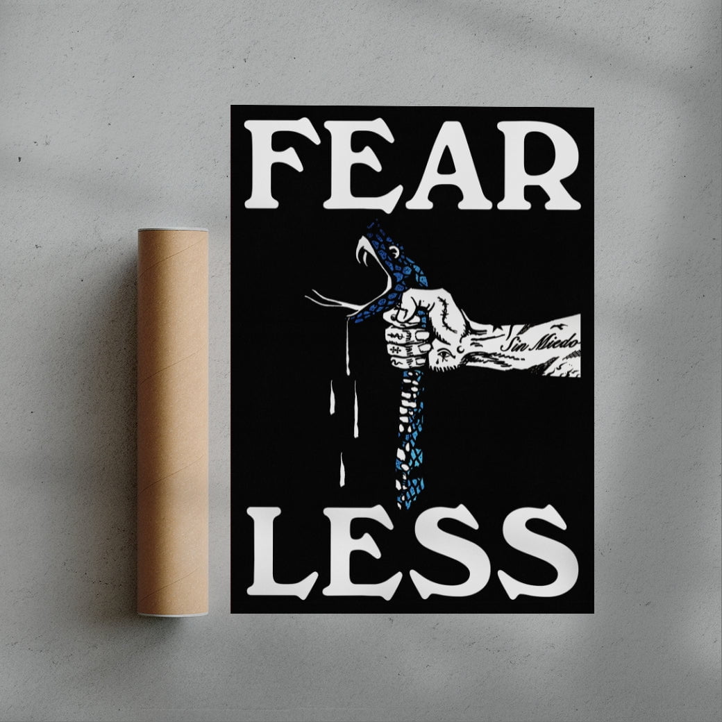 Fearless contemporary wall art print by Utsav Verma - sold by DROOL