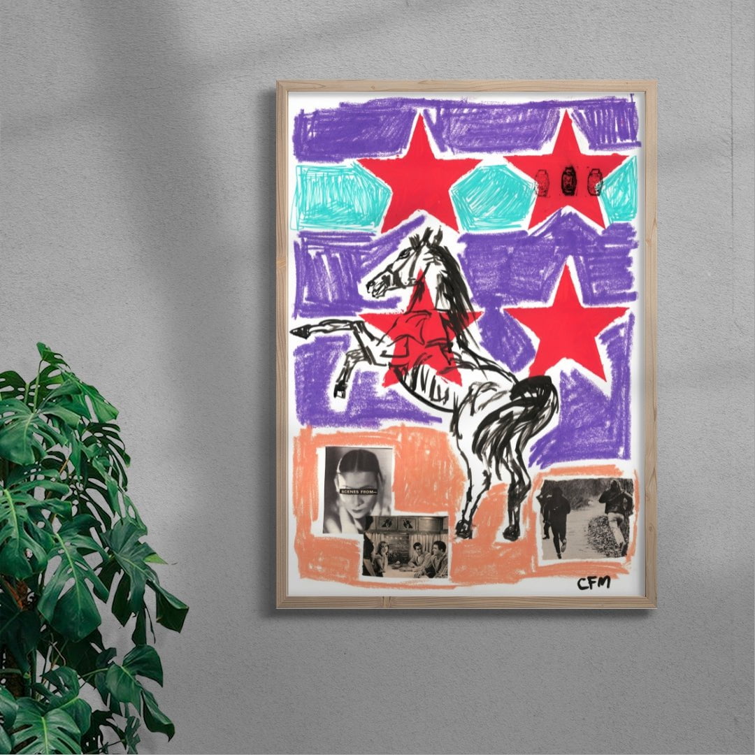 Scenes From contemporary wall art print by Caitlin Flood-Molyneux - sold by DROOL