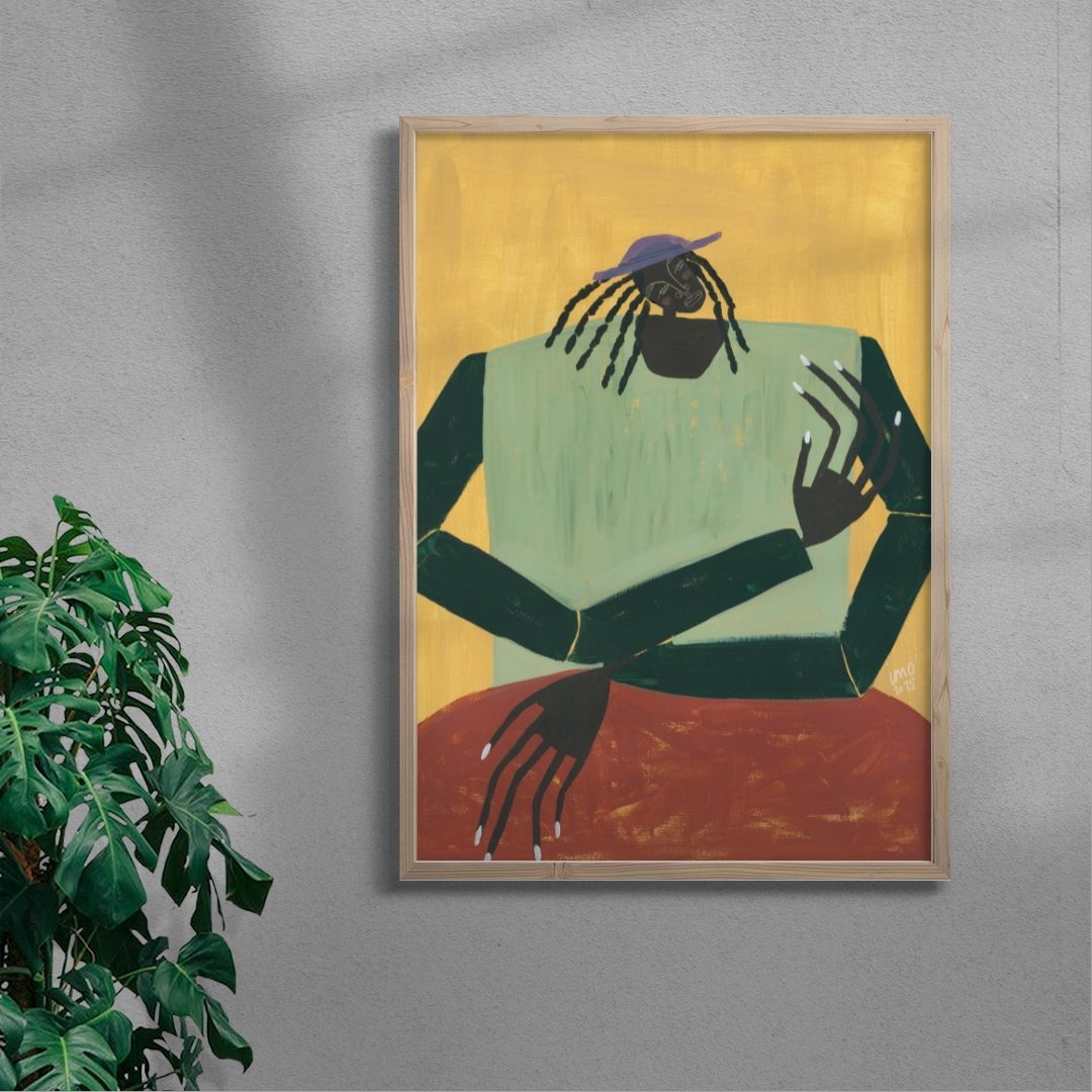 Wait a Minute contemporary wall art print by Studio IMO - sold by DROOL