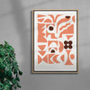 Quatrefoil 2 contemporary wall art print by Rikki Hewitt - sold by DROOL