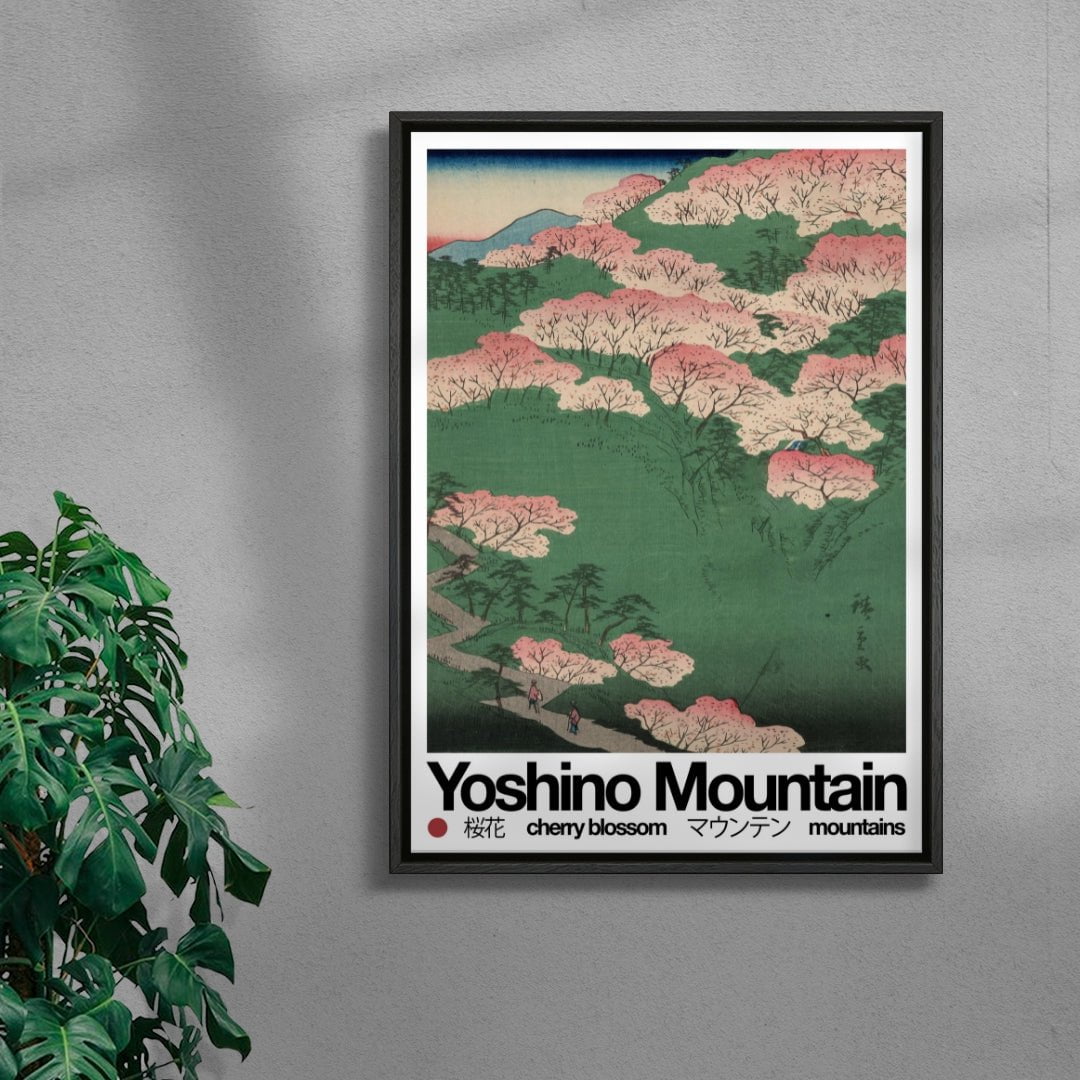 Yoshino Mountain contemporary wall art print by George Kempster - sold by DROOL