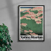 Yoshino Mountain contemporary wall art print by George Kempster - sold by DROOL