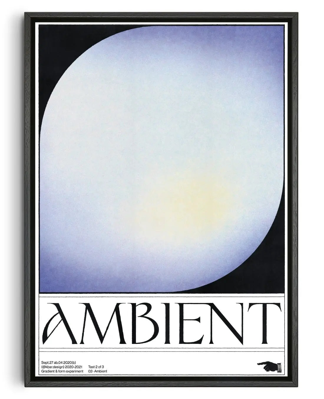 Ambient contemporary wall art print by Alexander Khabbazi - sold by DROOL
