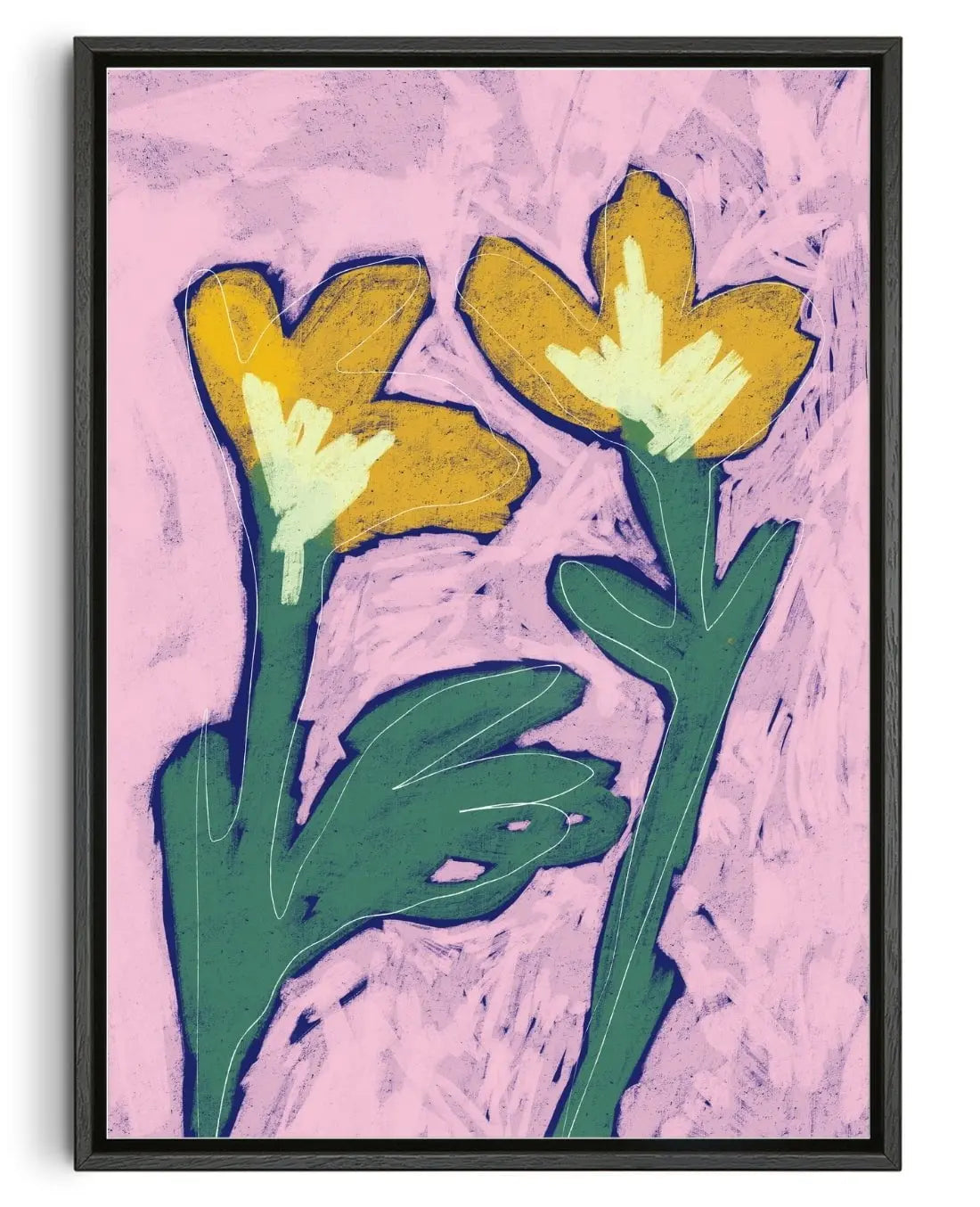 Bloomin Lovely contemporary wall art print by Laurie Campbell - sold by DROOL