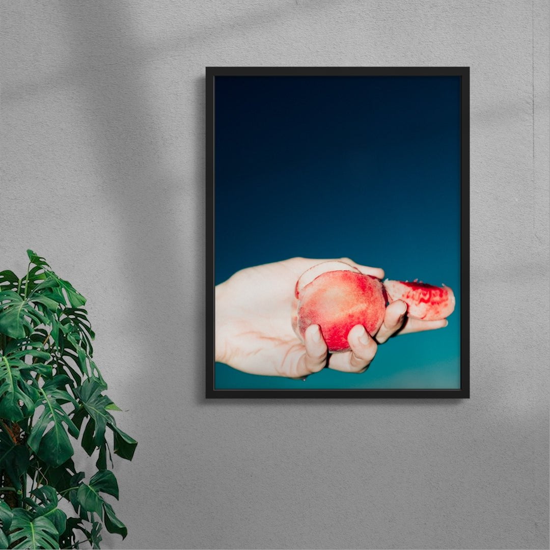 PEACH contemporary wall art print by Gregory Tauziac - sold by DROOL