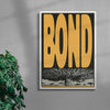 BOND contemporary wall art print by Sheyi Adebayo - sold by DROOL