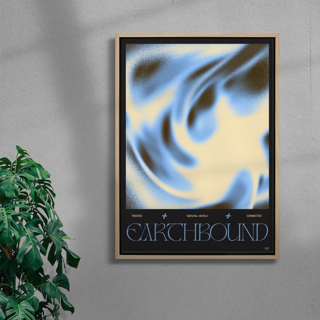 Earthbound contemporary wall art print by Coveposter - sold by DROOL
