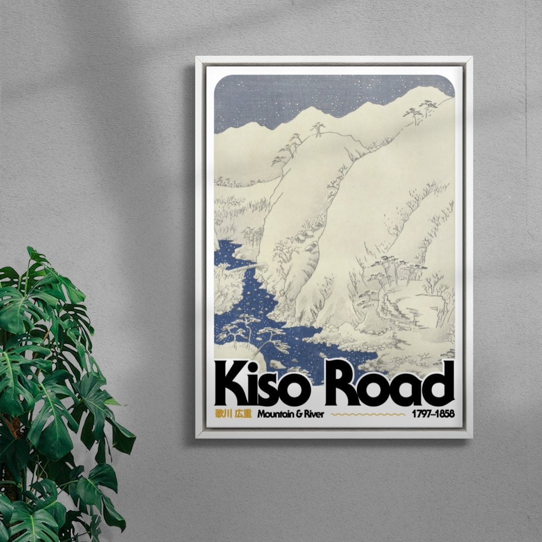 Kiso Road contemporary wall art print by George Kempster - sold by DROOL