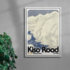 Kiso Road contemporary wall art print by George Kempster - sold by DROOL