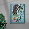 Big Cat contemporary wall art print by Carla Petelski - sold by DROOL