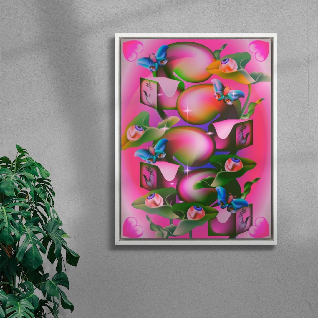 Fairy Garden contemporary wall art print by Paulina Almira - sold by DROOL