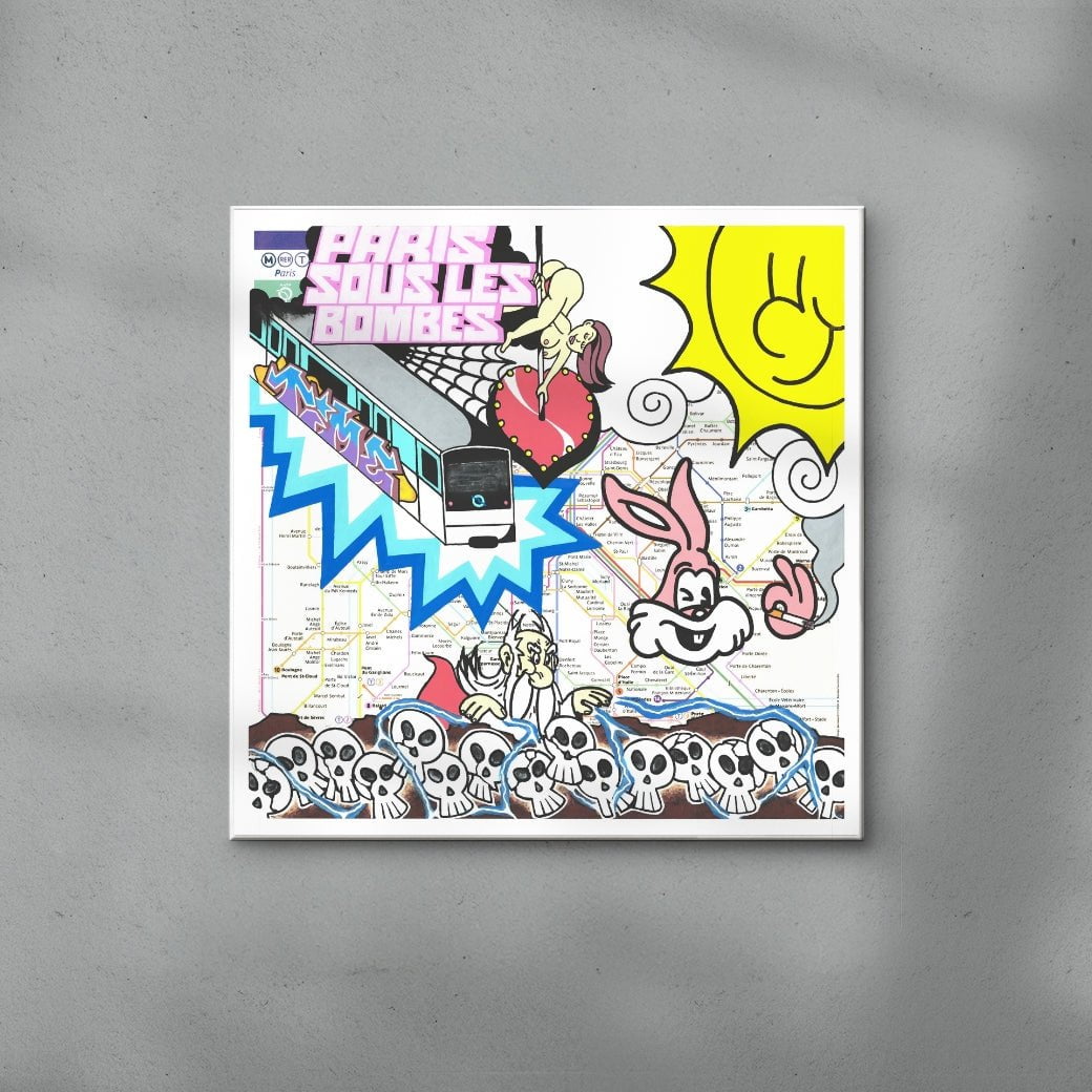 Time In The City: Paris contemporary wall art print by Time - sold by DROOL