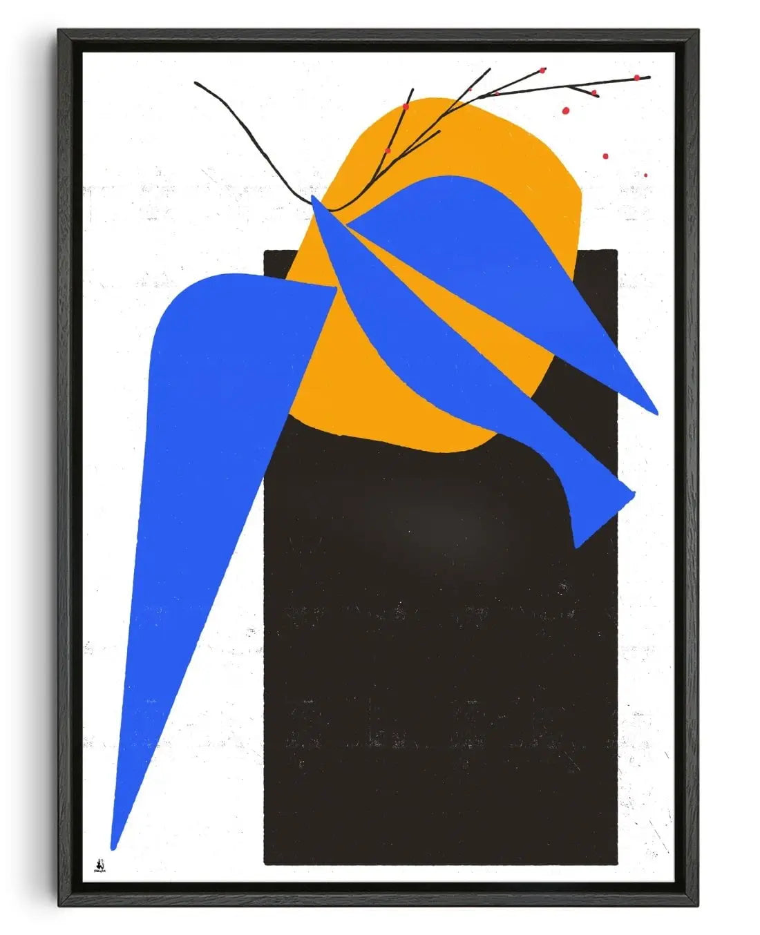 Chirp A contemporary wall art print by Floating Bstrd - sold by DROOL