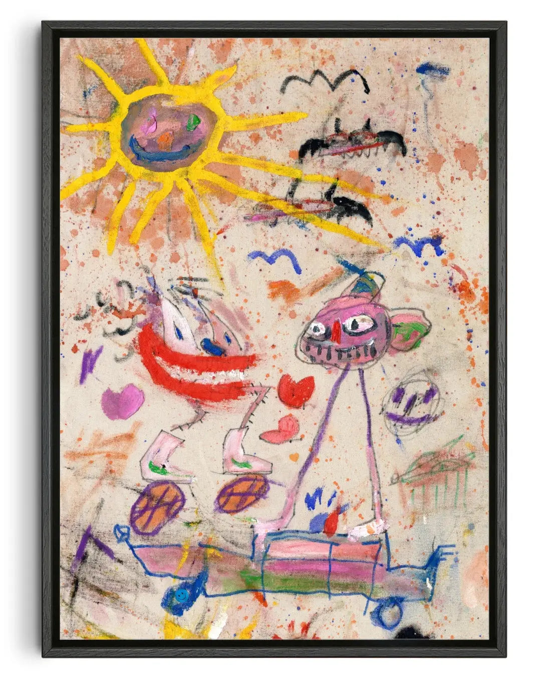 Sunshine Rides contemporary canvas print by Saxon JJ Quinn - sold by DROOL