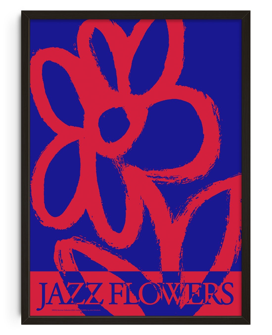 Jazz Flowers contemporary wall art print by John Schulisch - sold by DROOL