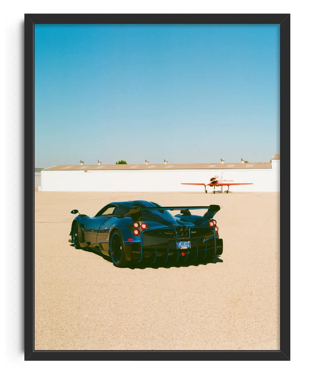Pagani Huayra Airport contemporary art print by Chazzydawg - sold by DROOL
