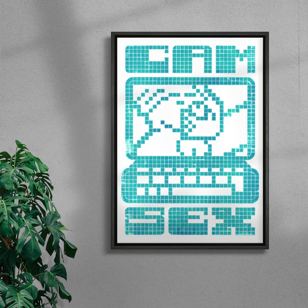 Cam Sex contemporary wall art print by Eric Schwarz - sold by DROOL