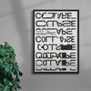 Collapse contemporary wall art print by Roman Post. - sold by DROOL