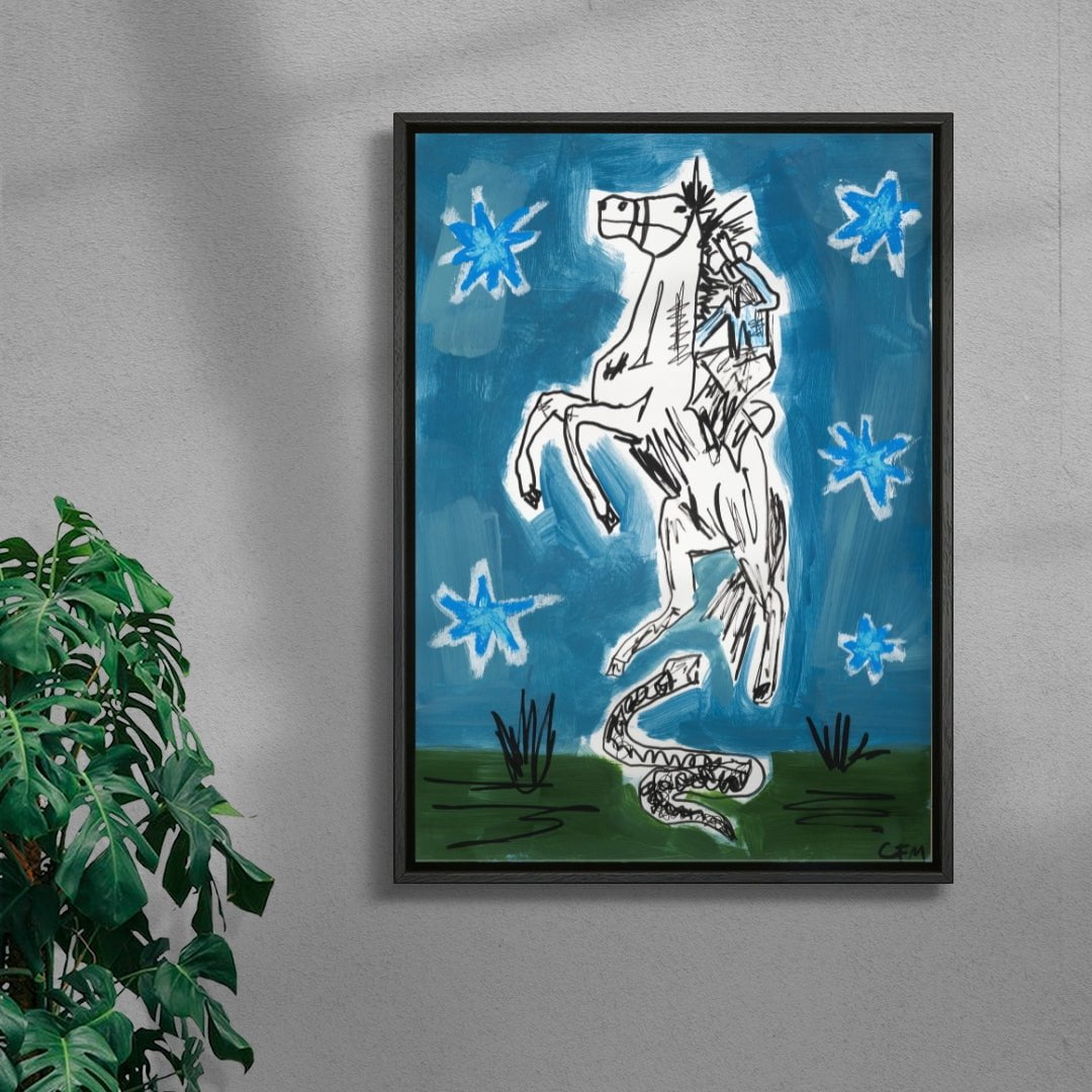 Freeze! contemporary wall art print by Caitlin Flood-Molyneux - sold by DROOL