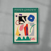 Paper Garden II-I contemporary wall art print by Stell Paper - sold by DROOL