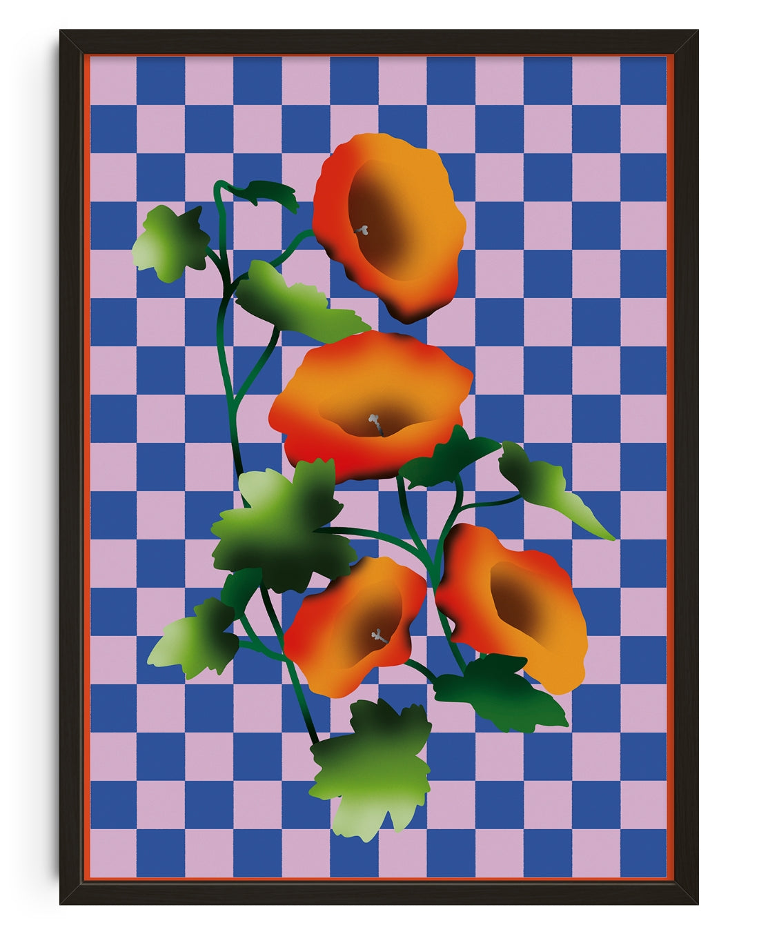 Japanese Flowers (2) contemporary wall art print by Will Da Costa - sold by DROOL