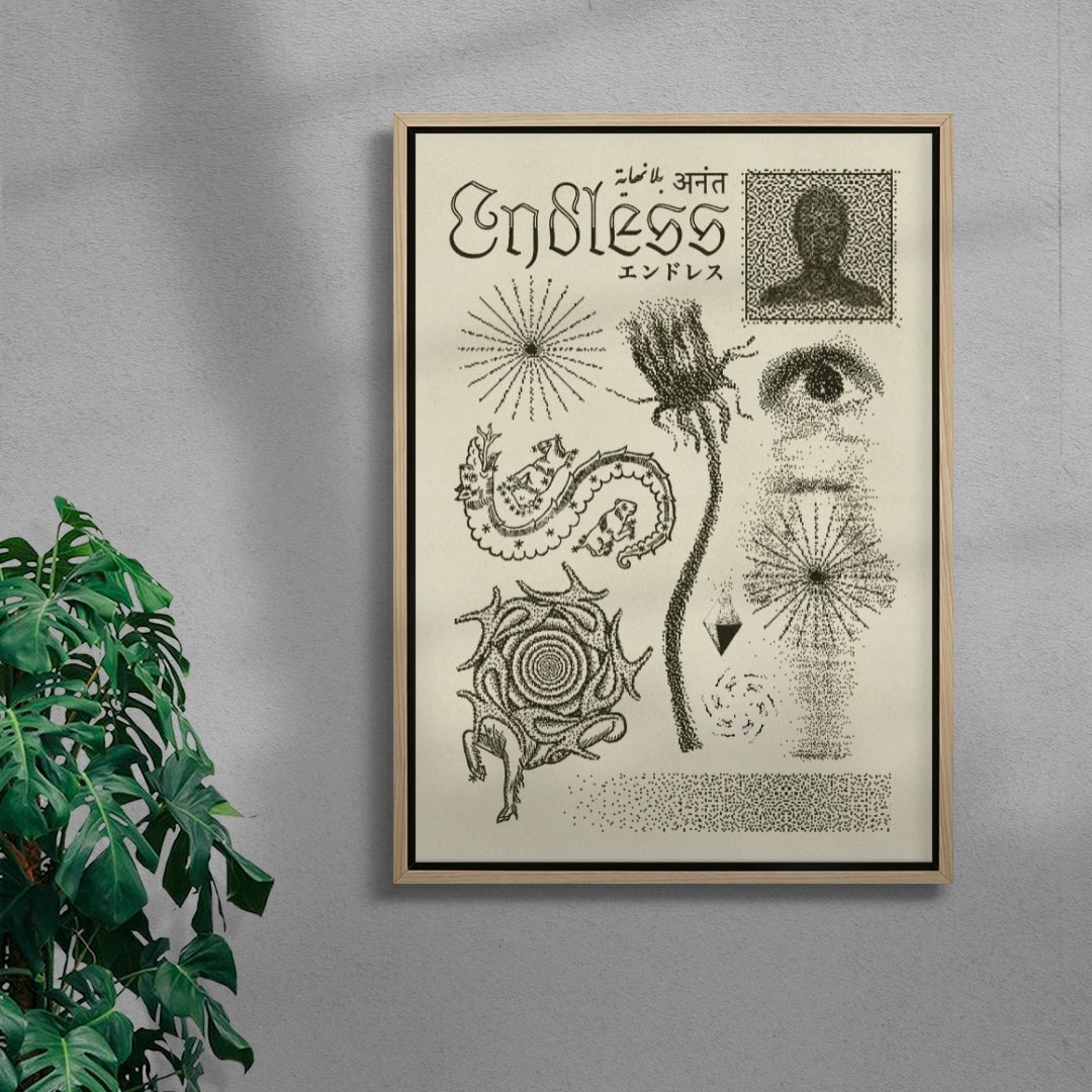 Endless contemporary wall art print by Utsav Verma - sold by DROOL
