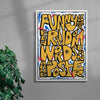 Funny how a few random words can make a poster contemporary wall art print by Jorge Santos - sold by DROOL