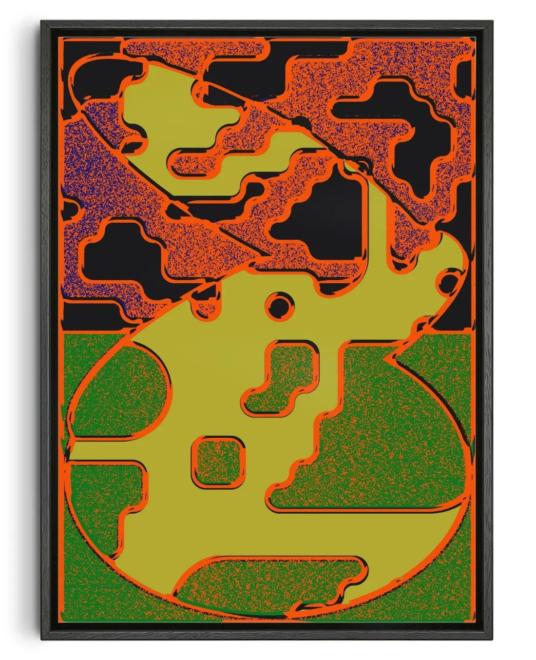 Shape & Color Study One contemporary wall art print by Casiel Checoni - sold by DROOL