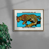Trespassers will be fed to the Leopard contemporary wall art print by Othman Zougam - sold by DROOL
