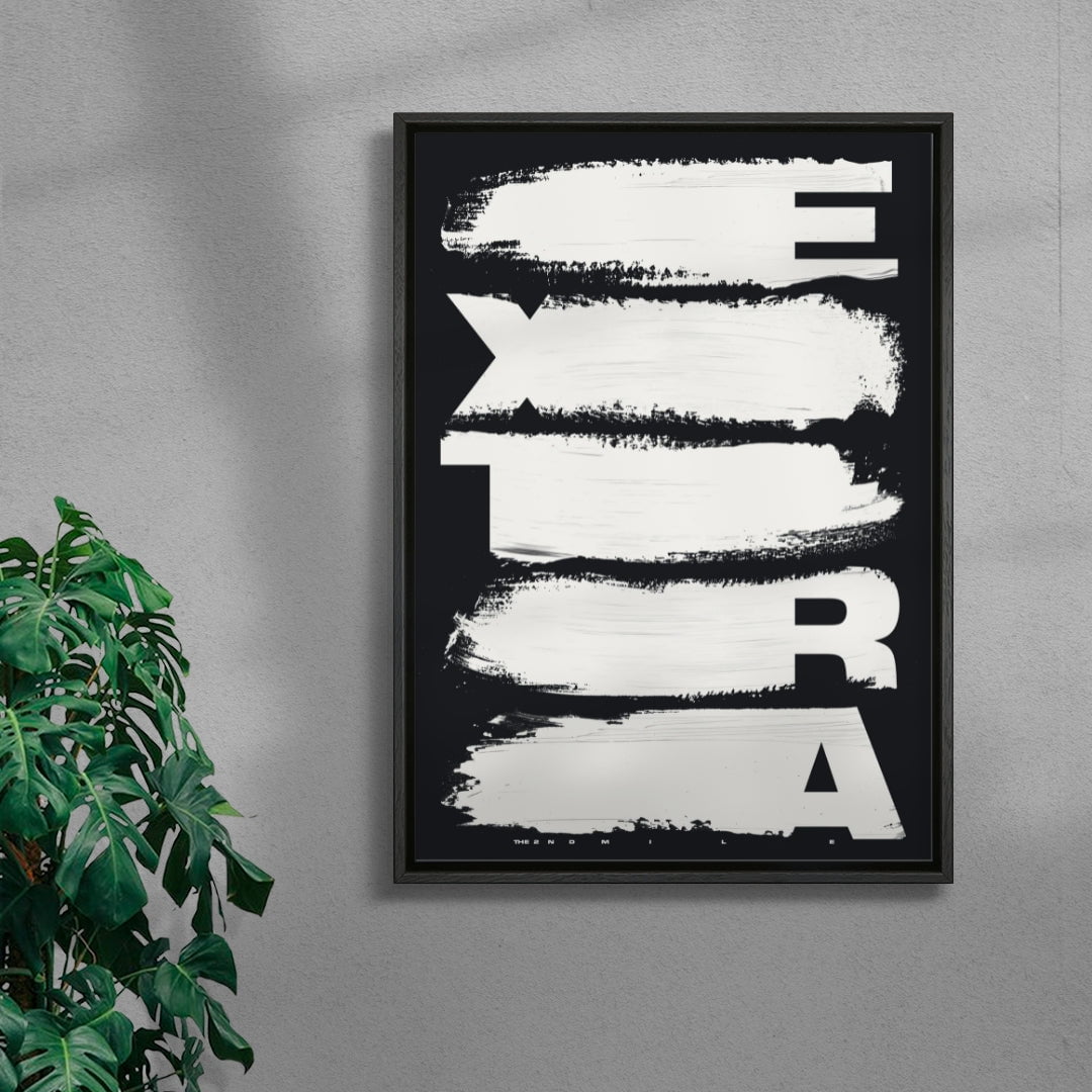 EXTRA contemporary wall art print by Xtian Miller - sold by DROOL