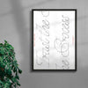 Trust the Process contemporary wall art print by Pangram Pangram Foundry - sold by DROOL