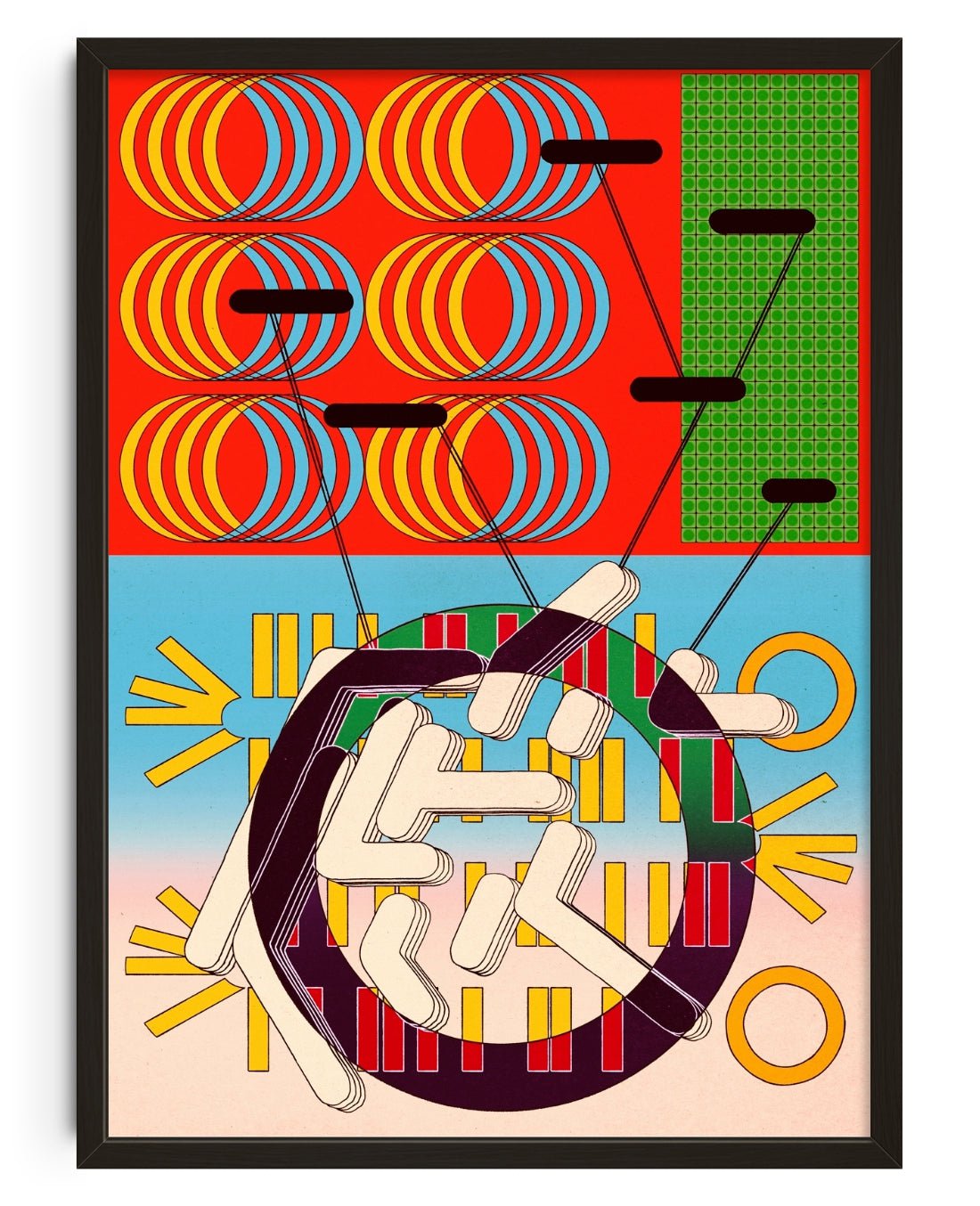 Space Track contemporary wall art print by Tristan Huschke - sold by DROOL