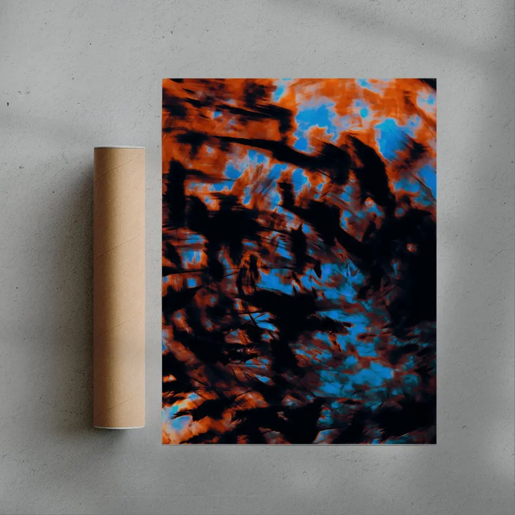 Microscope contemporary wall art print by Omar Belattar - sold by DROOL