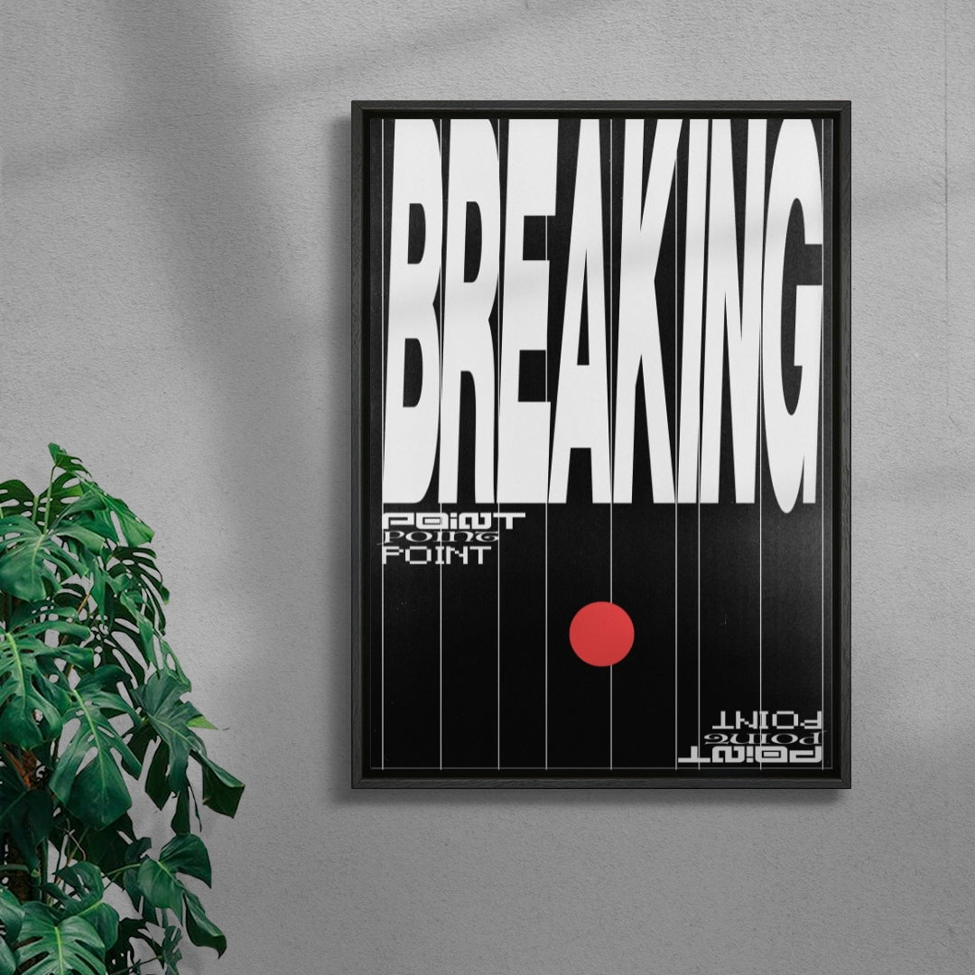 Breaking Point contemporary wall art print by Sheyi Adebayo - sold by DROOL