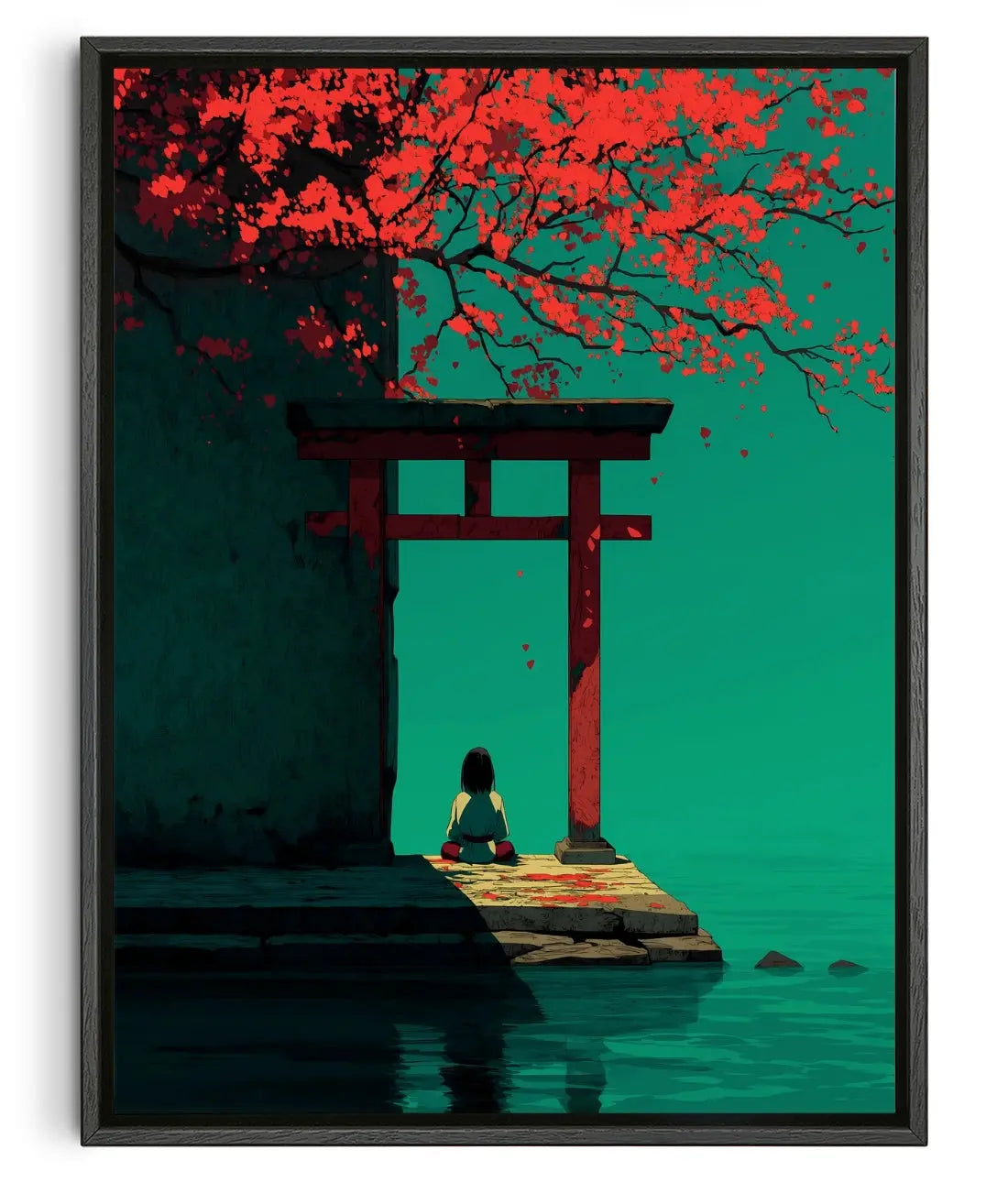 The Quiet Torii contemporary canvas print by Artsopolis - sold by DROOL