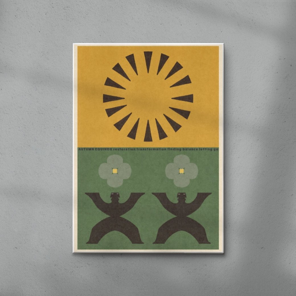 Autumn Equinox 2 contemporary wall art print by Imo Sinclair - sold by DROOL
