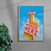 Wish You Were Here contemporary wall art print by Laurie Campbell - sold by DROOL