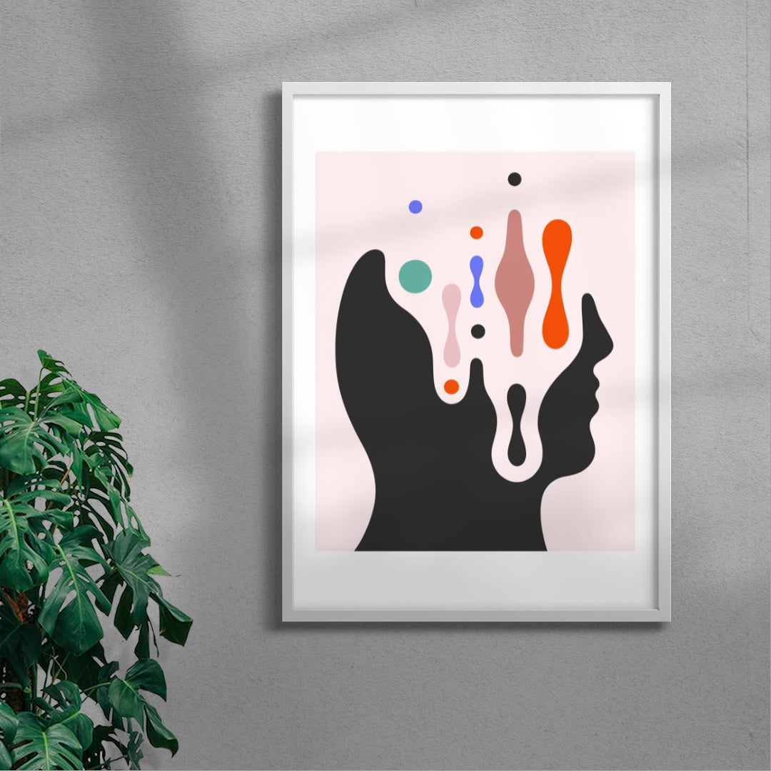 Transcended Profile contemporary wall art print by David Vanadia - sold by DROOL