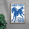 Almost Forgot contemporary wall art print by Alexander Khabbazi - sold by DROOL