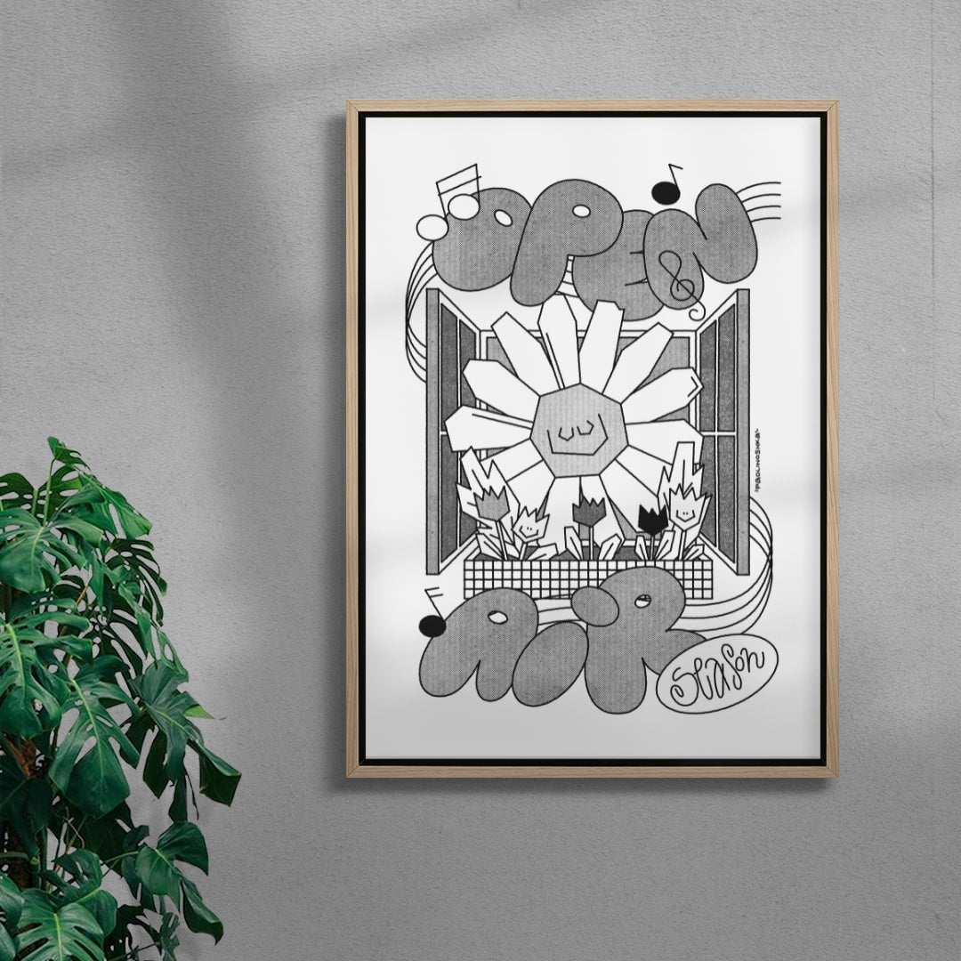 OPEN AIR SEASON contemporary wall art print by Paolinoshka - sold by DROOL