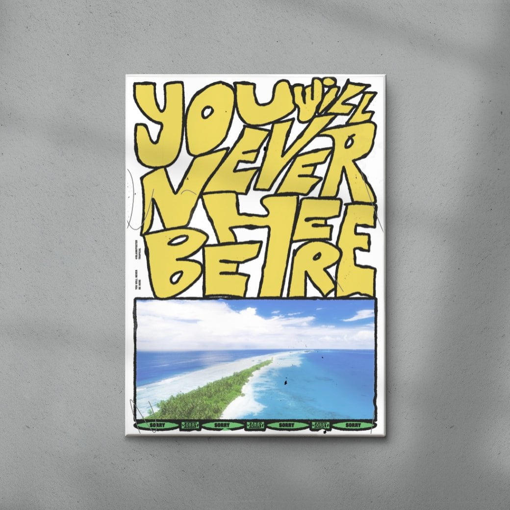 You will never be here contemporary wall art print by Jorge Santos - sold by DROOL