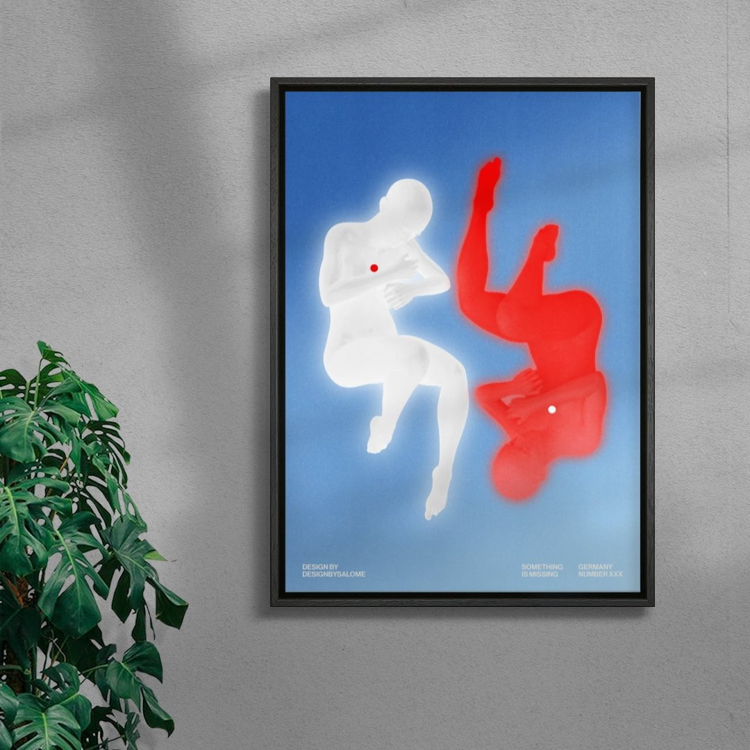 Something is missing contemporary wall art print by Salome Frenzel - sold by DROOL