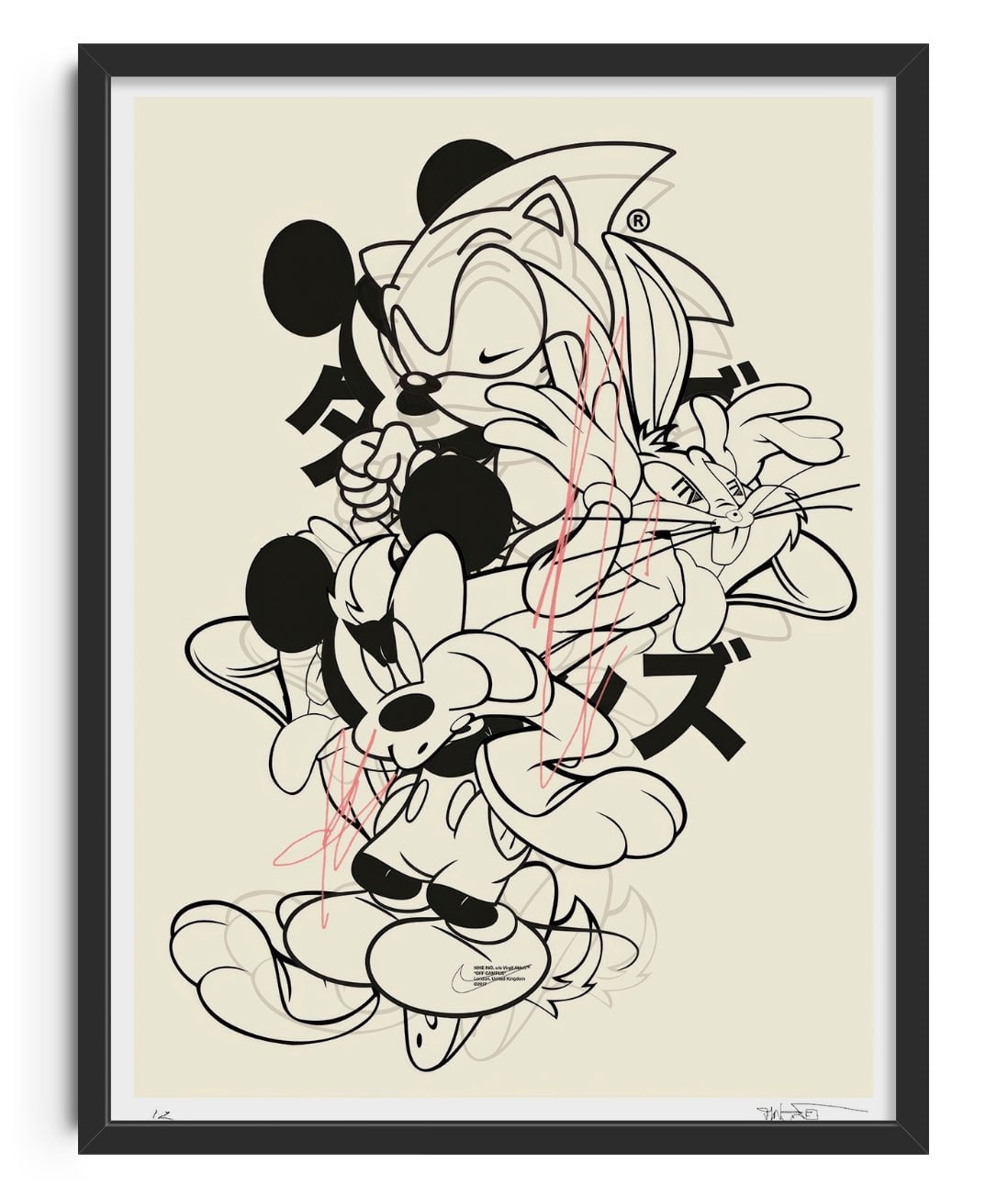 SEGA SAGA contemporary wall art print by DINES© - sold by DROOL