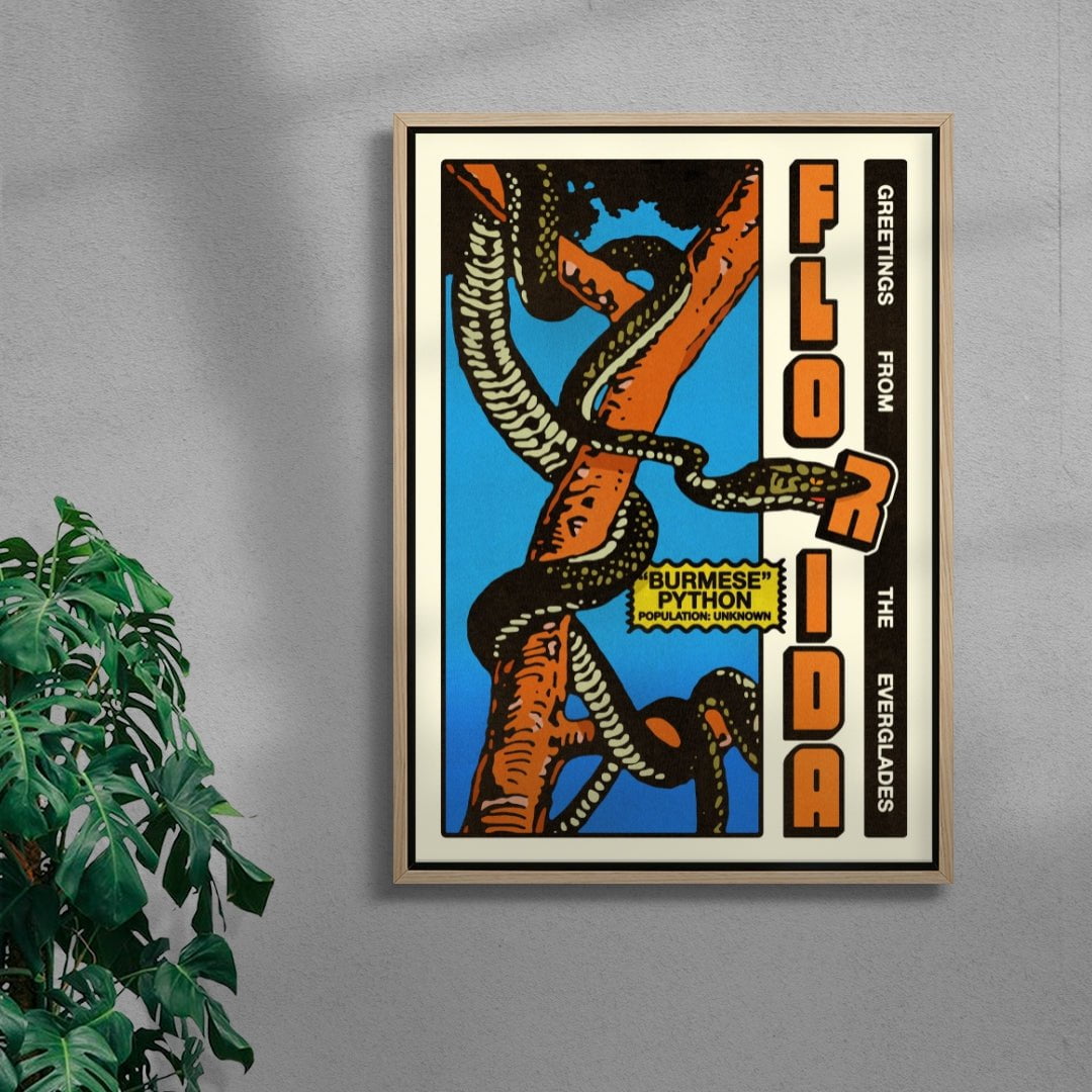 Florida Everglades contemporary wall art print by Othman Zougam - sold by DROOL